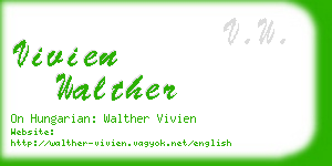 vivien walther business card